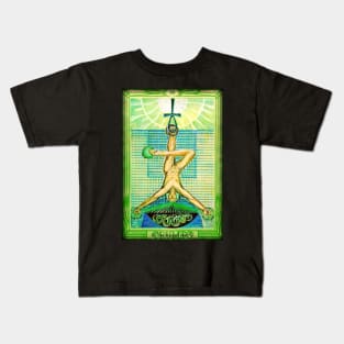 Thoth Tarot - XII - The Hanged Man. Kids T-Shirt